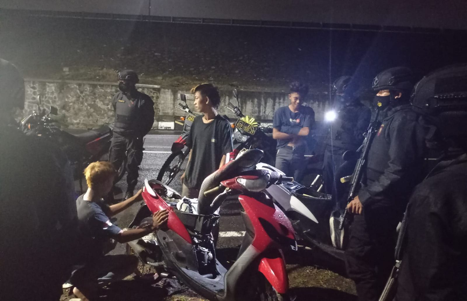 Razia Balap Liar di Lombok Barat, Polisi Amankan 4 Unit Motor Diduga untuk Balapan
